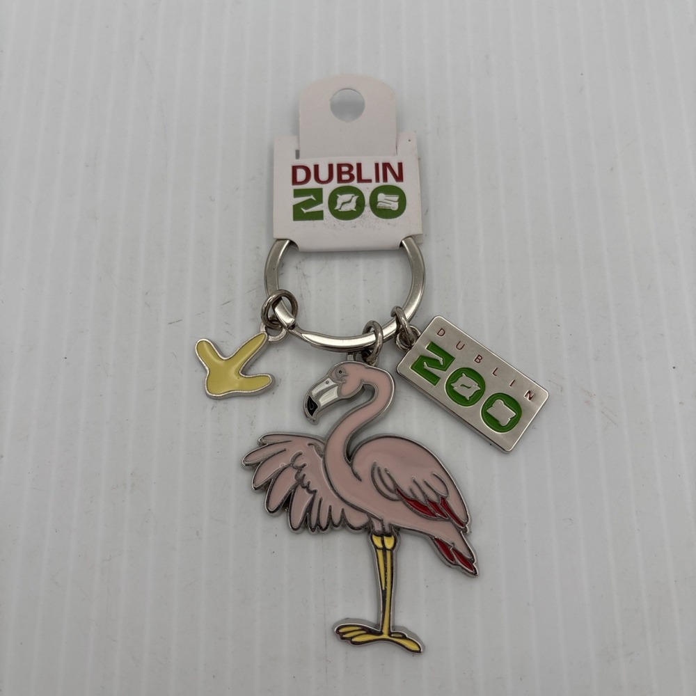 Dublin Zoo Flamingo Keychain